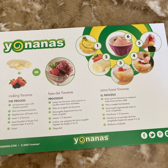 🍌🍌New In Box Classic Yonanas Soft Serve Dessert Maker - Picture 7 of 11